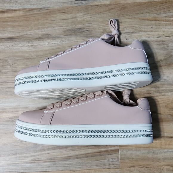 🔸️NIB Shoe Dazzle Blush Vyvyan Rhinestone Platform Shoes Size 8 - Picture 9 of 12